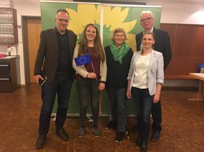 Gruppenbild mit Peter Heilrath, Luise Krispenz, Margrit Pricha, Tina Lucka, Konrad Weinstock-Adorno ©Foto: Gabriele Heigl