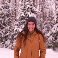 Marina in einer Schneelandschaft